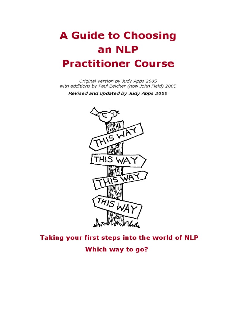PDF Guide To Choosing An NLP Practitioner Course 31 132 | PDF | Neuro ...