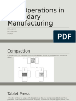 Unit Operations in Secondary Manufacturing