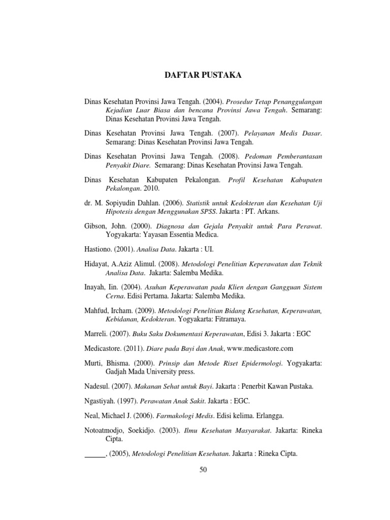 Daftar Pustaka Kejadian Luar Biasa Dan Bencana Provinsi