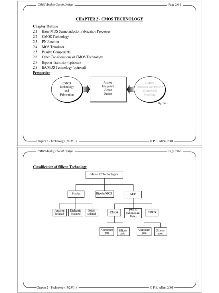 Chapter 2 - Cmos Technology | PDF | Mosfet | Bipolar Junction Transistor