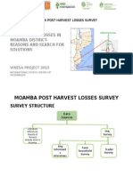 Post Harvest Losses in Moamba District-Reasons and Search For Solutions