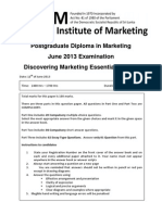 Postgraduate Diploma in Marketing Exam Guide
