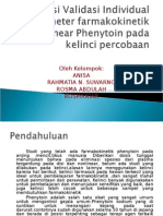 Parameter Farmakokinetik Non-Linear Phenytoin Pada Kelinci Percobaan