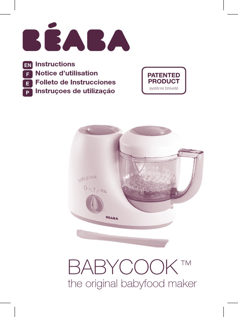 Beaba Babycook Manual User Guide PDF Business