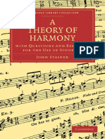Stainer, John - A Theory of Harmony
