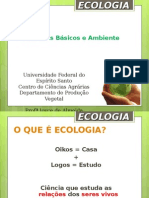 Ecologia - Conceitos Básicos e Origem