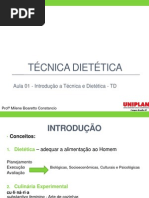Aula 1 - Introdução a Técnica Dietética - Adaptada Por Milene
