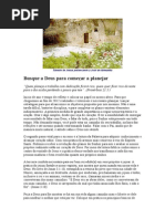 Busque a Deus Para Começar a Planejar