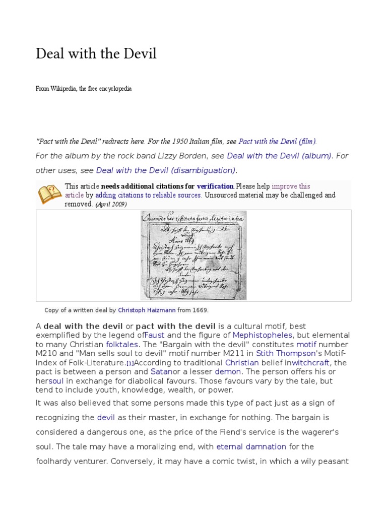Understanding Deals with the Devil | PDF | Legends | Occult