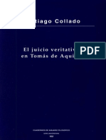 El Juicio Veritativo en Tomás de Aquini. Santiago Collado