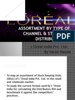 Assortment by Type of Channel & Store and (1)