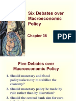 Lec-15 - Chapter 36 - Six Debates Over Macroeconomic Policy