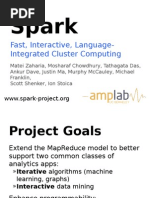 Spark: Fast, Interactive, Language-Integrated Cluster Computing