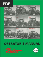 Zetor Owners Manual