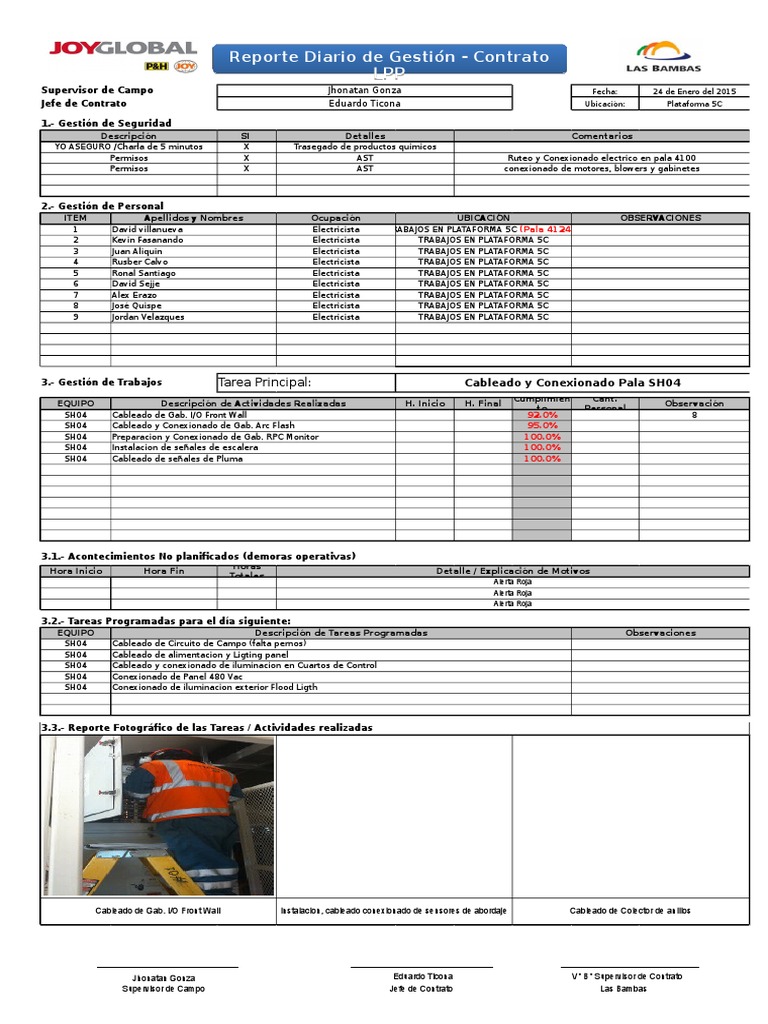 Formato Reporte Diario Supervision