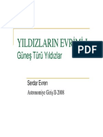 Yildizlarin Evrimi I