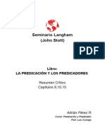 Lectura 5 Lloyd-Jones, Libro La Predicacion y Los Predicadores - Capitulos 9, 10, 15 - AdrianPerez