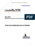 AC215 Manual Hardware Español