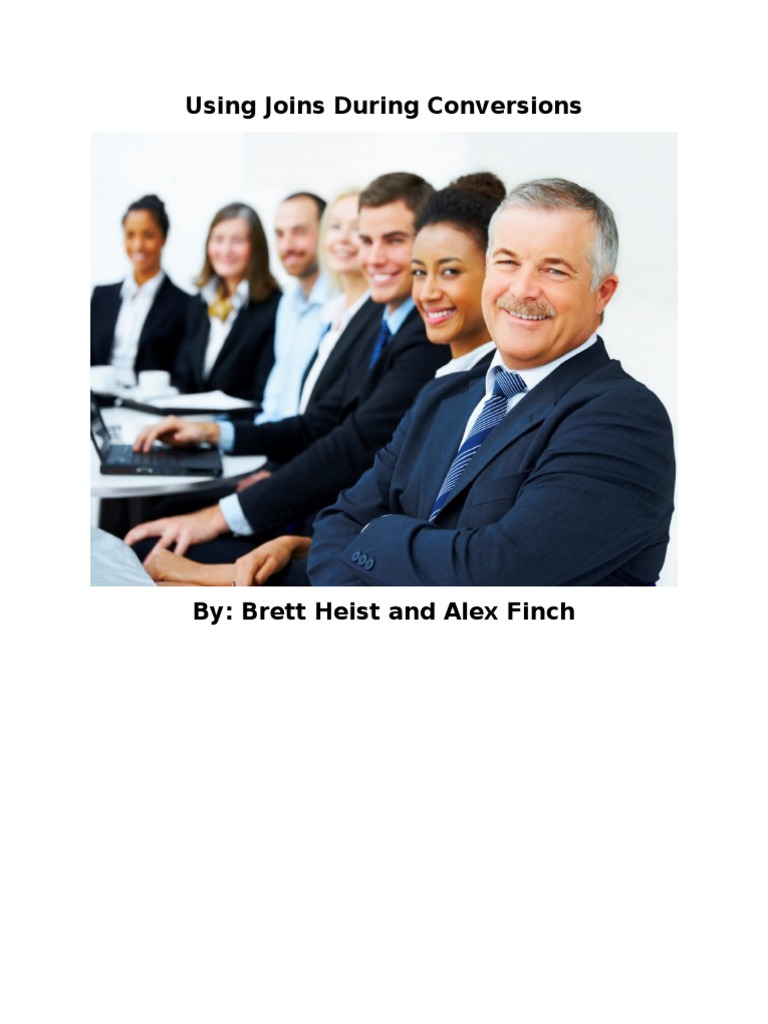 Using Joins During Conversions | PDF | Information Technology ...