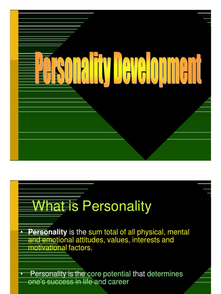 personality development research articles