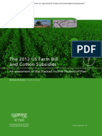 The 2012 US Farm Bill and Cotton Subsidies