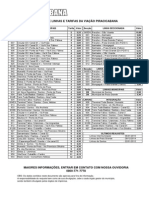Linhas e tarifas Piracicabana