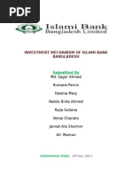 Investment Mechanism of Islami Bank Bangladesh