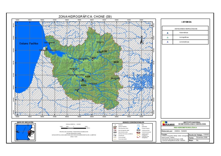Mapa Hidrográfico del Río Chone | PDF | Ciencia y matemáticas