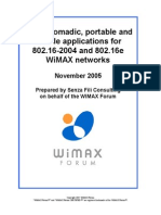 Applications for 802.16-2004 and 802.16e WiMAX Networks Final