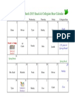 2015 March Snack Calendar PDF