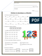 Avaliação de Matematica - 3 Ano