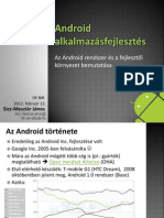 01 - Az Android Rendszer Es a Fejlesztoi Kornyezet Bemutatasa