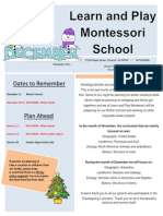 Learn and Play Montessori School - 12 December2014 Newsletter Maple