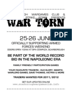 War Torn a5 Poster