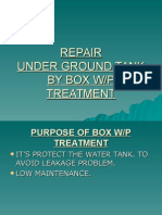 Repair Under Ground Tank by Box W/P Treatment