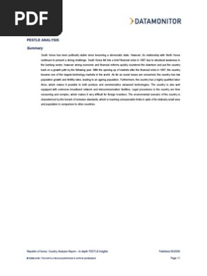 Pestle Analysis