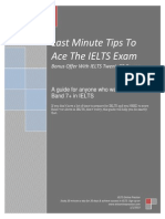 Last Minute Tips to Ace the IELTS Exam