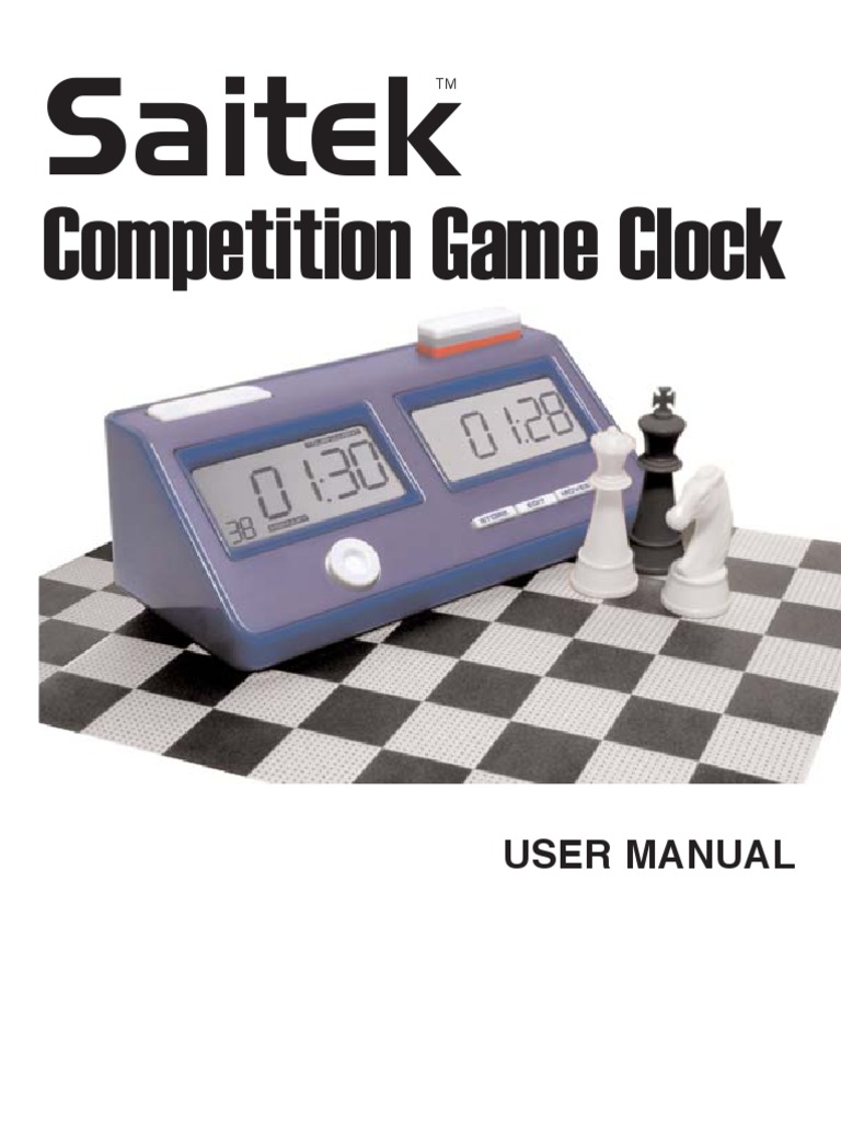 Saitek Competition Game Clock User Manual Clock Radio Free 30