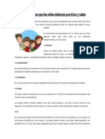 10 Valores Humanos Que Los Niños Deberían Practicar y Saber