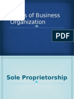 Forms of Business Organization