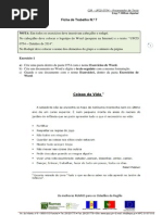 Ficha de Trabalho N.º 7