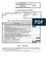 DFPU Obrazac GPD 1051 Godisnja - Prijava - Poreza - Na - Dohodak 1 B