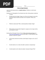 Ethics in Design Worksheet