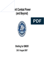 (S. A.) (2007) Unit Combat Power (And Beyond)