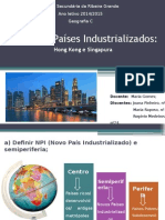 Os Novos Países Industrializados (Hong Kong e Singapura)