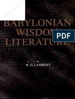 Babylonian Wisdom Literature PDF