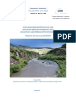 River Basin Management Plan For Akhuryan Basin Management Area (Akhuryan and Metsamor River Basins)