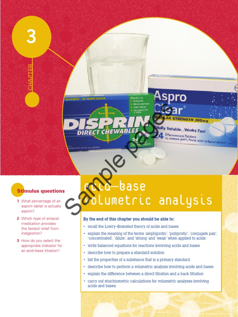 Back Titrate PDF Titration Chemistry