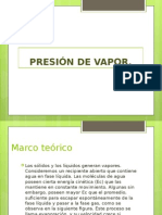 Presión de Vapor