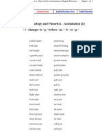 English Phonology and Phonetics Assimilation